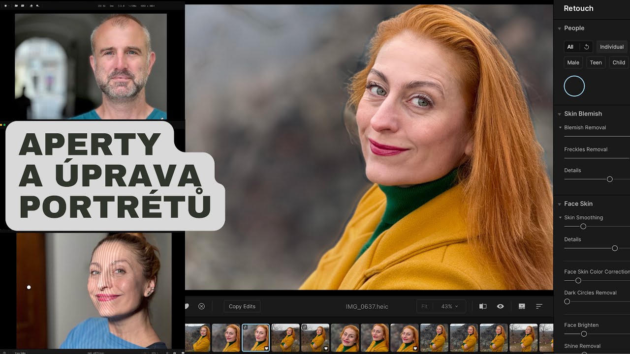 Co umí Aperty, program na úpravu portrétů (recenze)