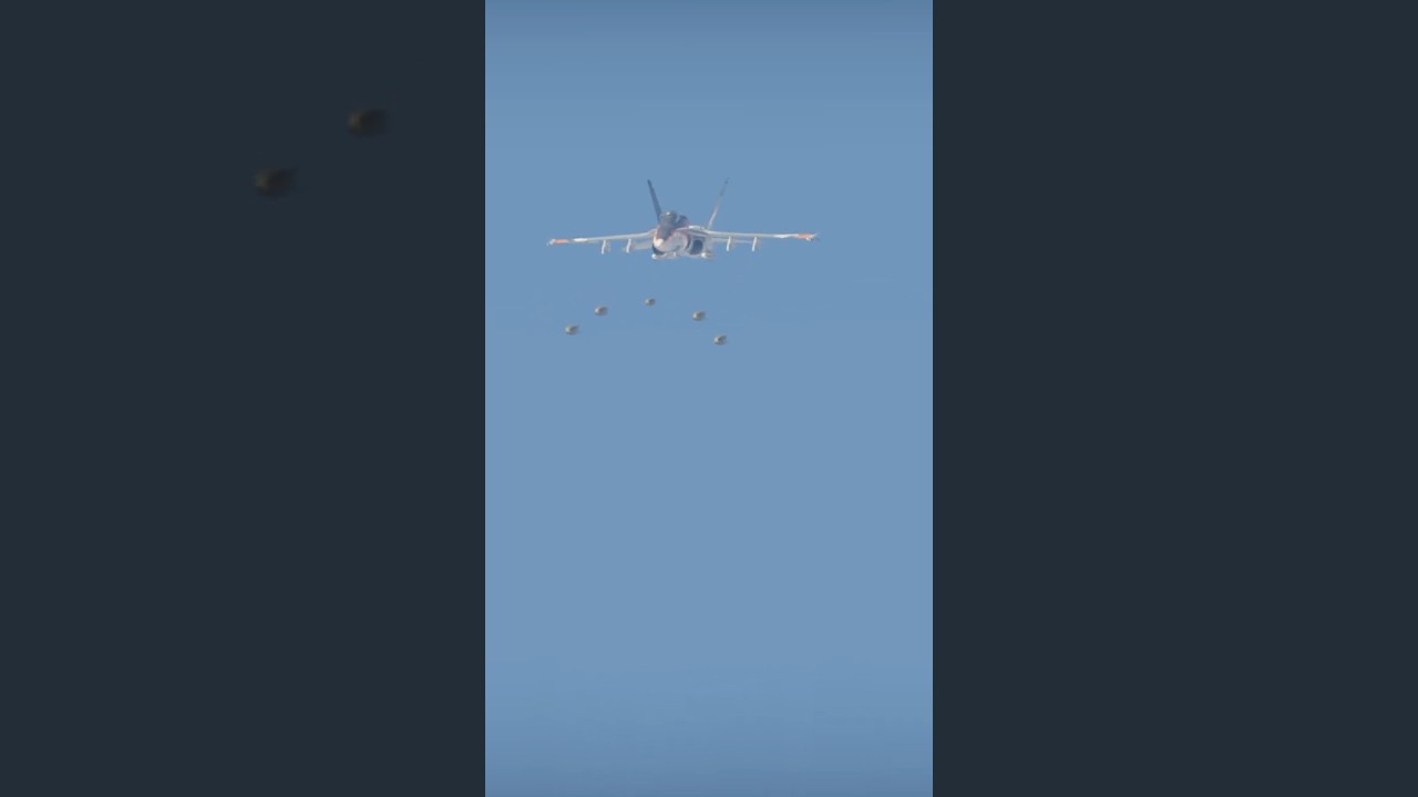FA 18 executes precision strike on battleship at sea