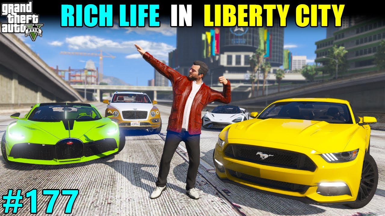 SUPERCARS AND RICH LIFE IN LIBERTY CITY | GTA 5 GAMEPLAY #177