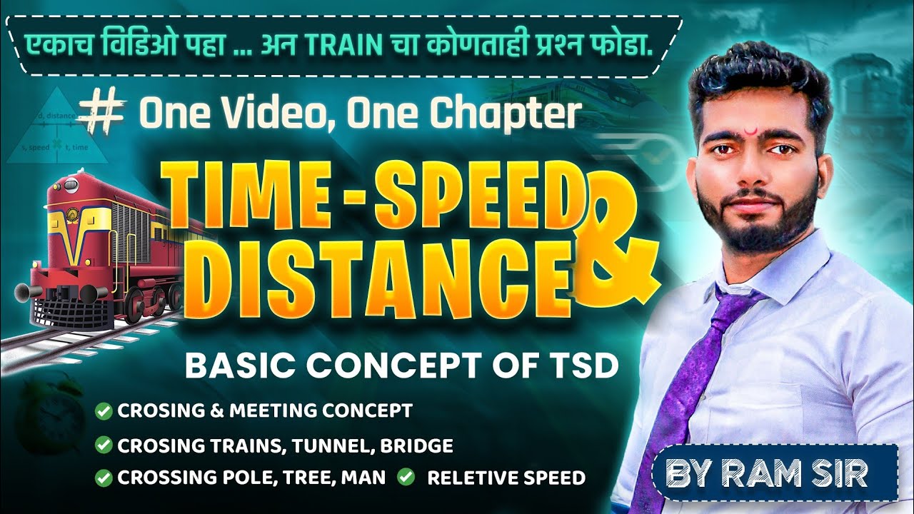 TIME SPEED DISTANCE ( ALL TRAINS CONCEPT) BY RAM SIR | #trains #sbi #sbipo #sbiclerk #sbi #exam