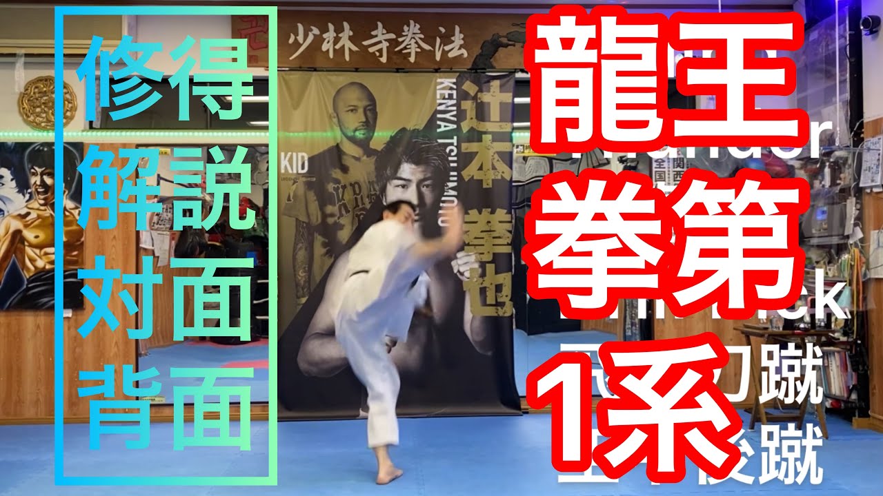 龍王拳第1 対面鏡方式&背面方式追加詳細版#単演基本形#少林寺拳法オンライン#龍王拳第1系