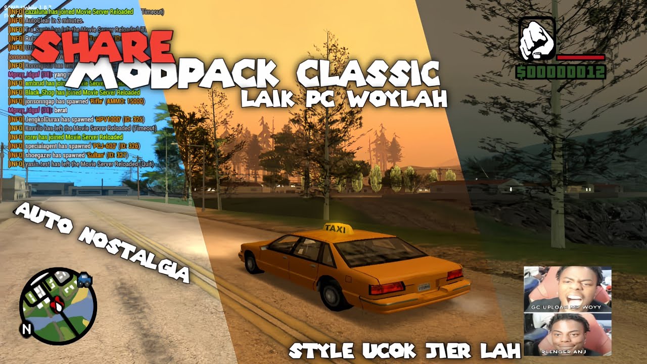 MODPACK CLASSIC LAIK PC STYLE PS2, AUTO NOSTALGIA JIER LAH || GTA SAMP ANDROID INDONESIA 