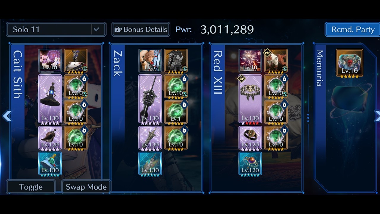[FF7EC] Trial of Bahamut SIN [Fury] Wind ~ 5:07 Battle time