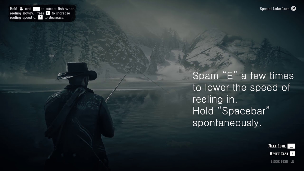 How to Reel in Fish in Red Dead Redemption 2 on PC using a Mouse and Keyboard