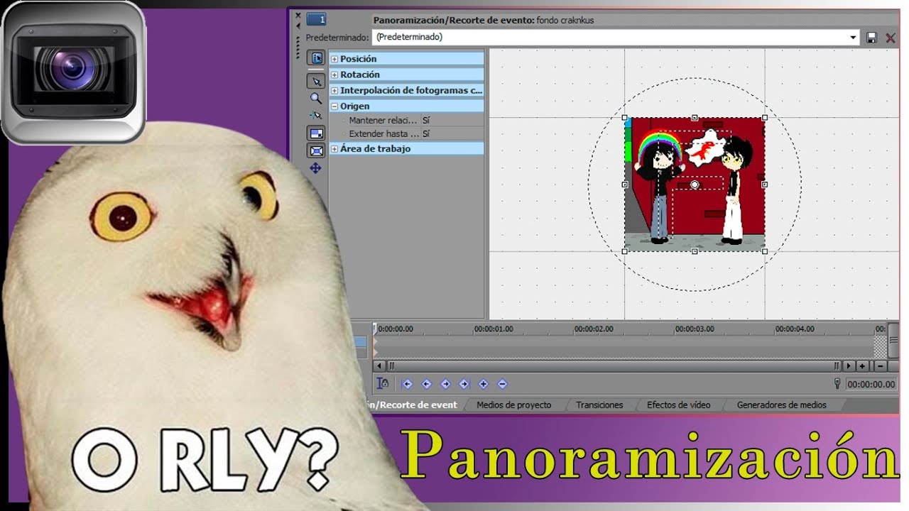 TUTORIAL MUY BASICO | panoramización y recorte de evento | SONY VEGAS