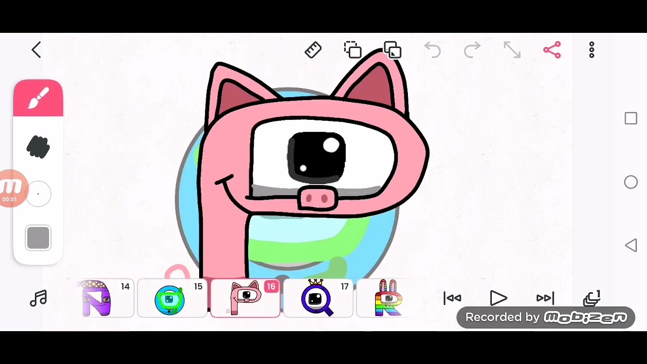 jazzy alphabet song but alphabet toons version
