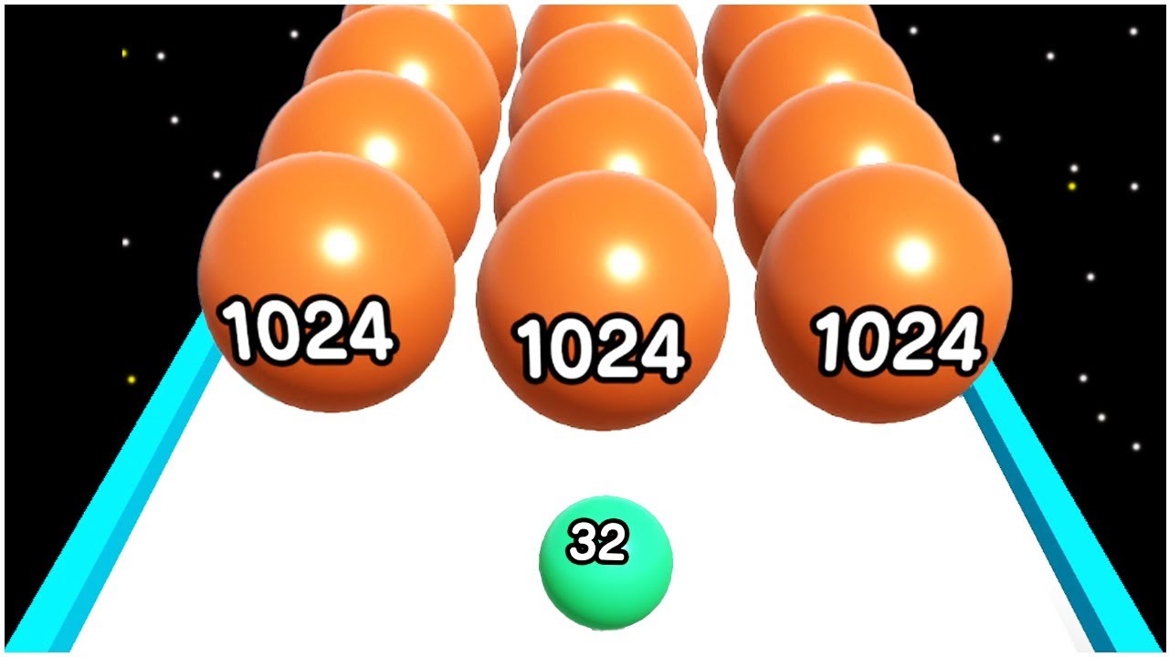 Merge Ball Run 2048 - Gameplay Walkthrough - Max Levels (IOS)