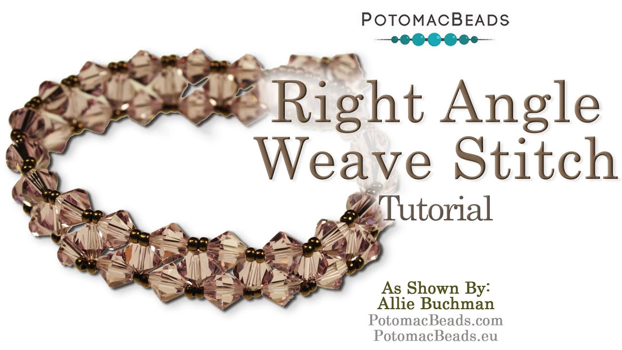 Right Angle Weave Instructions (RAW)- DIY Jewelry Making Tutorial by PotomacBeads
