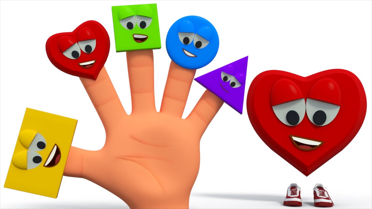 Finger Family Shapes | Learn Shapes | Shapes Song For Kids And Childrens | Nursery Rhymes For Baby