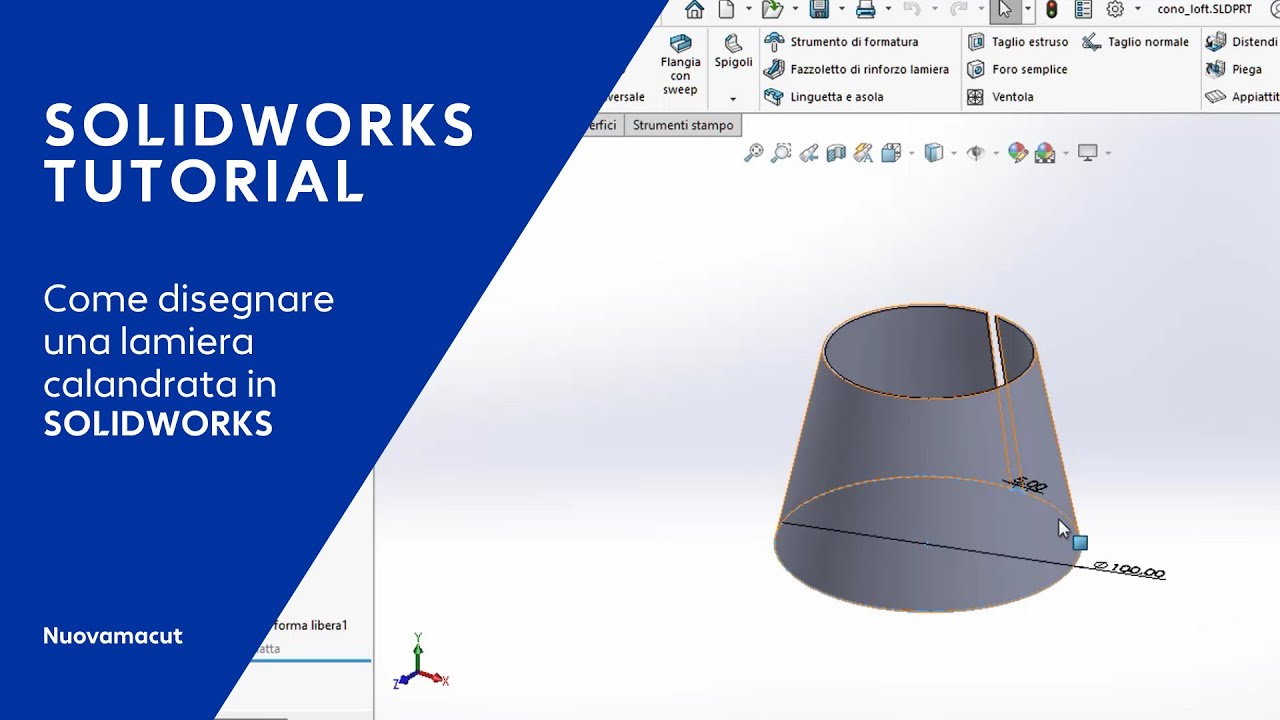 SOLIDWORKS TUTORIAL: How to Draw Rolled Sheet Metal