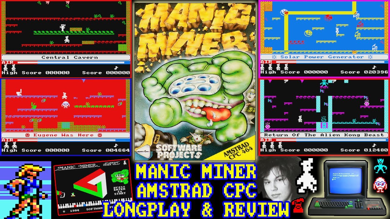 [AMSTRAD CPC] Manic Miner - Longplay & Review