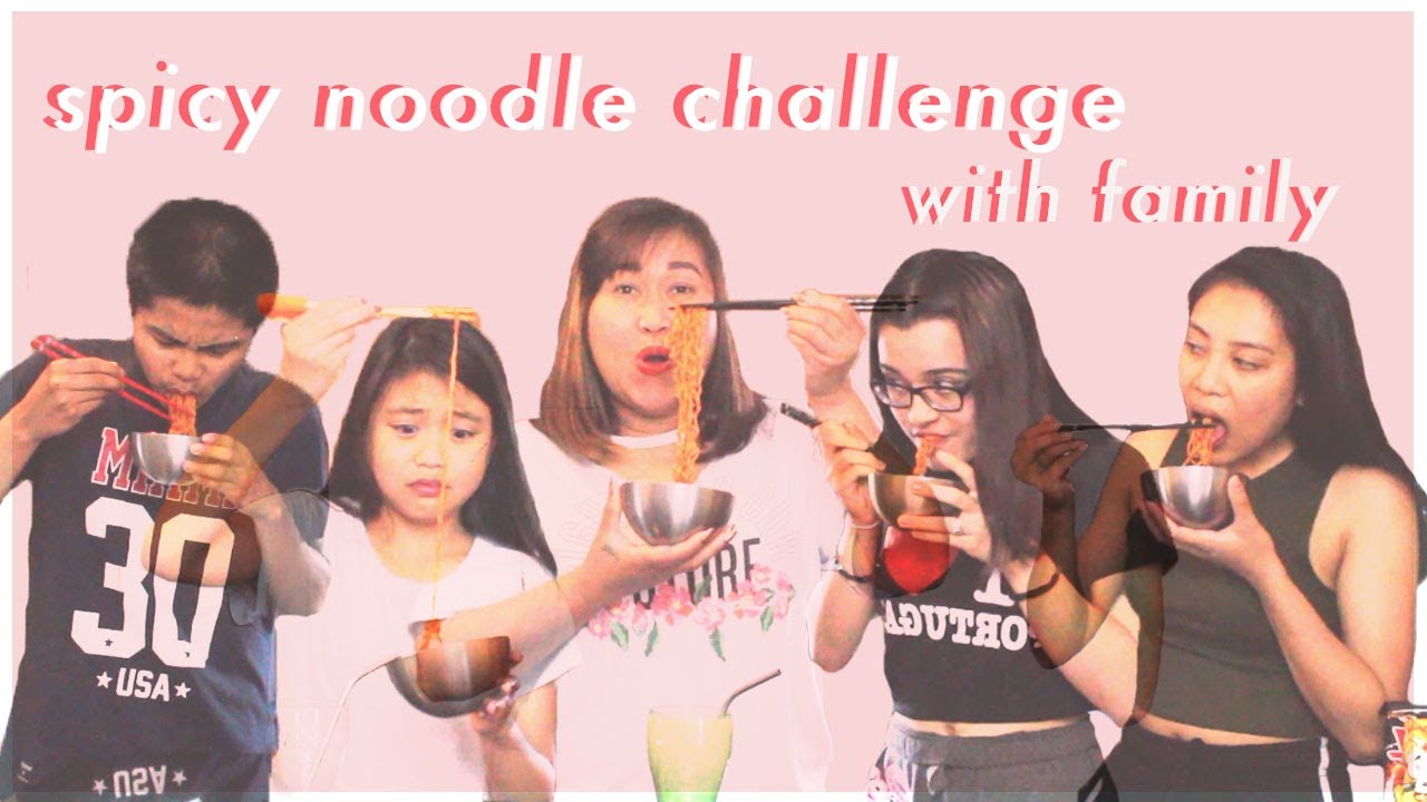 MY FILIPINO FAMILY TRIES THE SPICY NOODLE CHALLENGE 🔥 | ZELLE.O