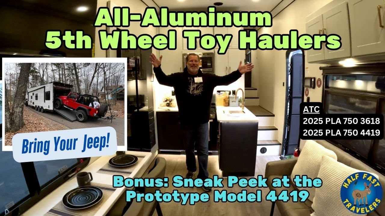 RV in Luxury With All Your Toys: 2 Massive Toy Haulers from the Aluminum Trailer Company (ATC)