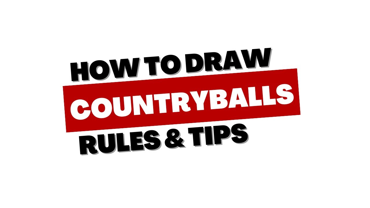 How to draw Countryballs