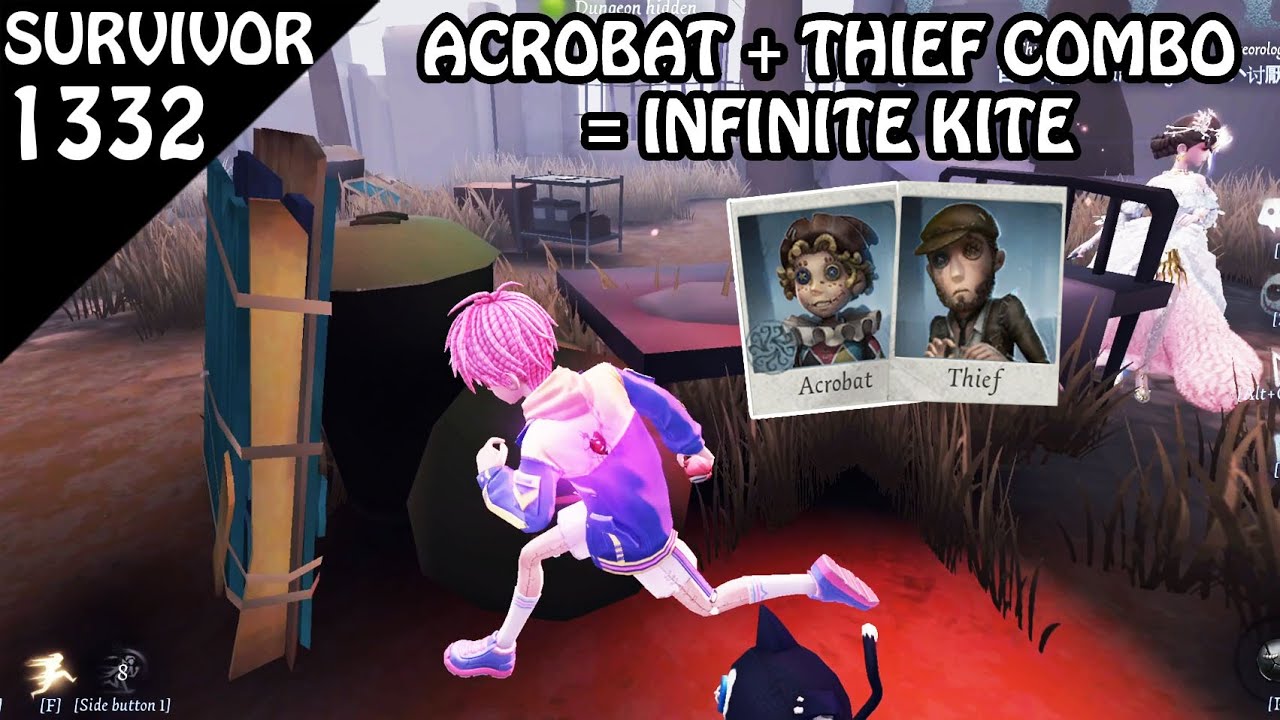 Acrobat + Thief combo is so broken - Survivor Rank #1332 (Identity v)