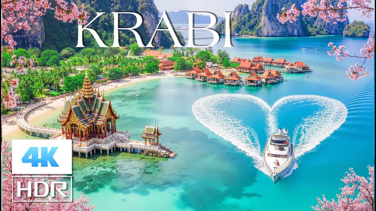 KRABI IN 4K ULTRA HD | Tropical Beaches, Limestone Cliffs & Deep House Travel