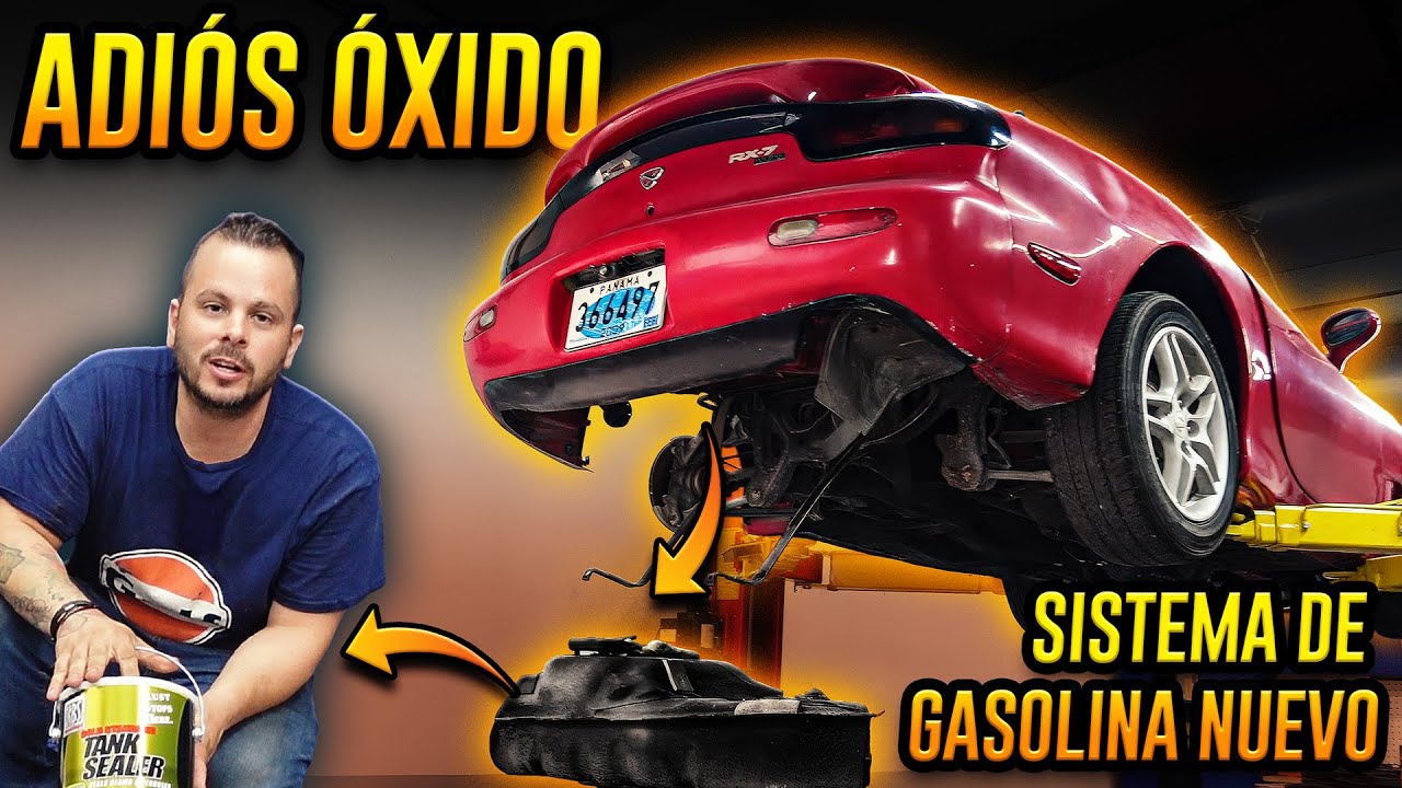 Proyecto Mazda RX7 2JZ Sistema de Combustible - Tanque de Gasolina OXIDADO quedó COMO NUEVO