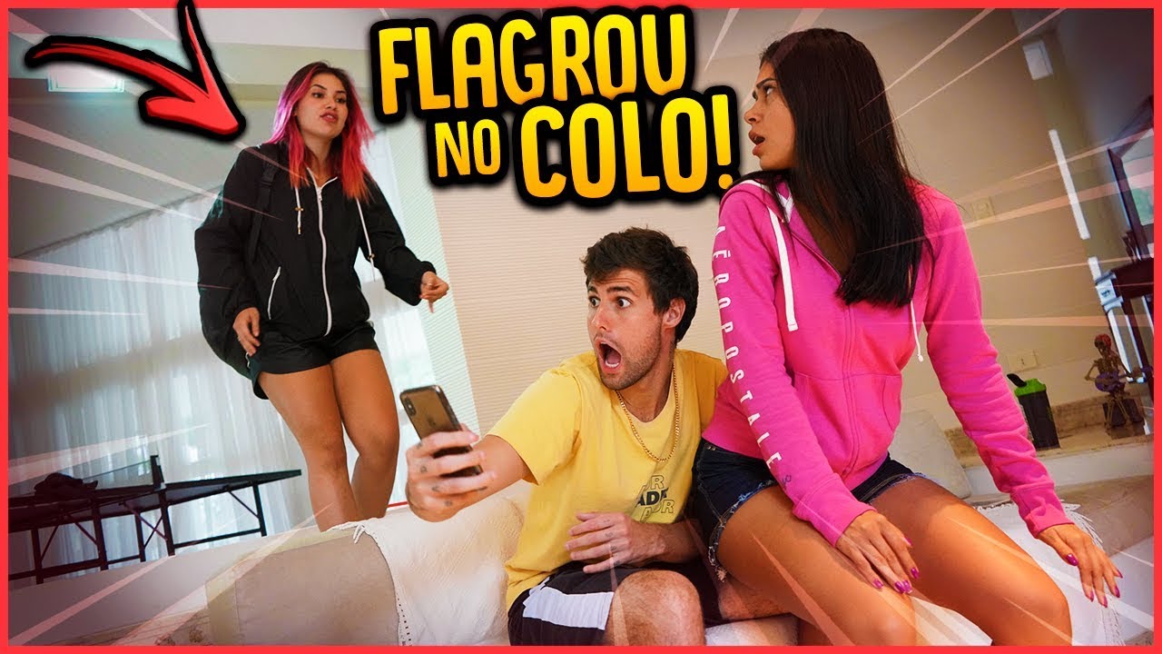 ELA FLAGROU AMIGA NO MEU COLO E DEU RUIM!! - TROLLANDO NAMORADA [ REZENDE EVIL ]
