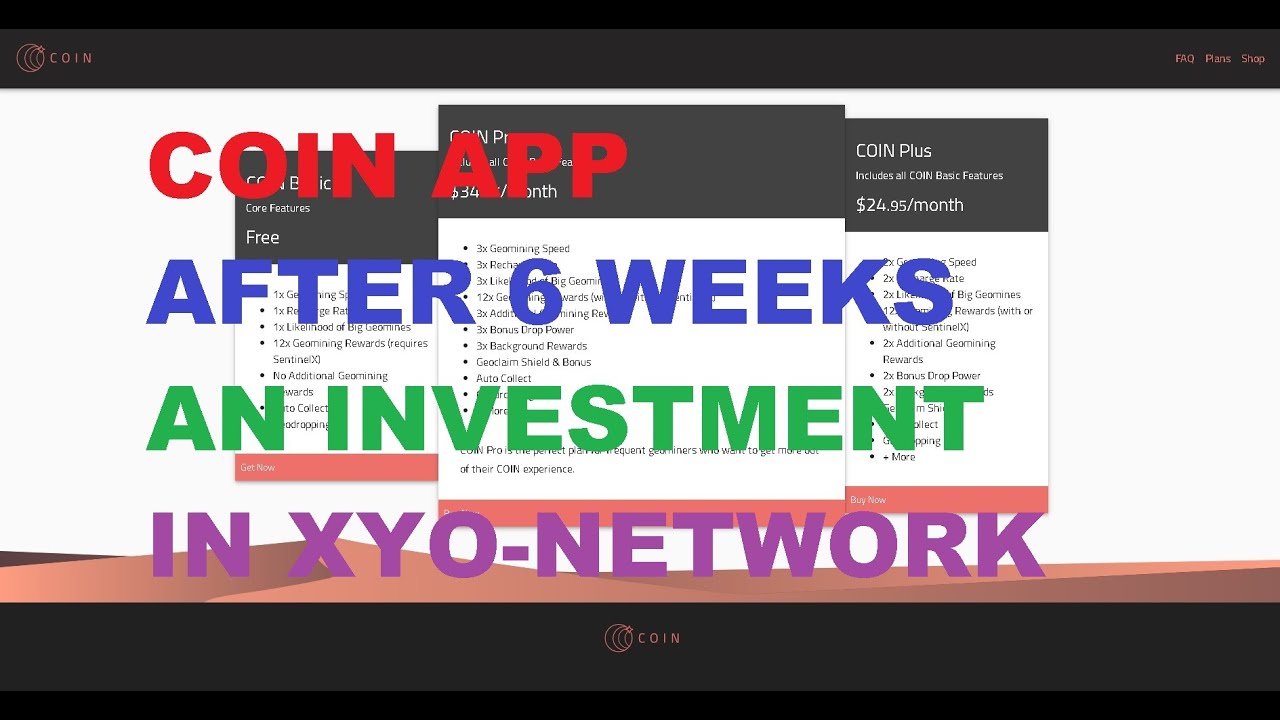 Using COIN APP is an investment in XYO Network