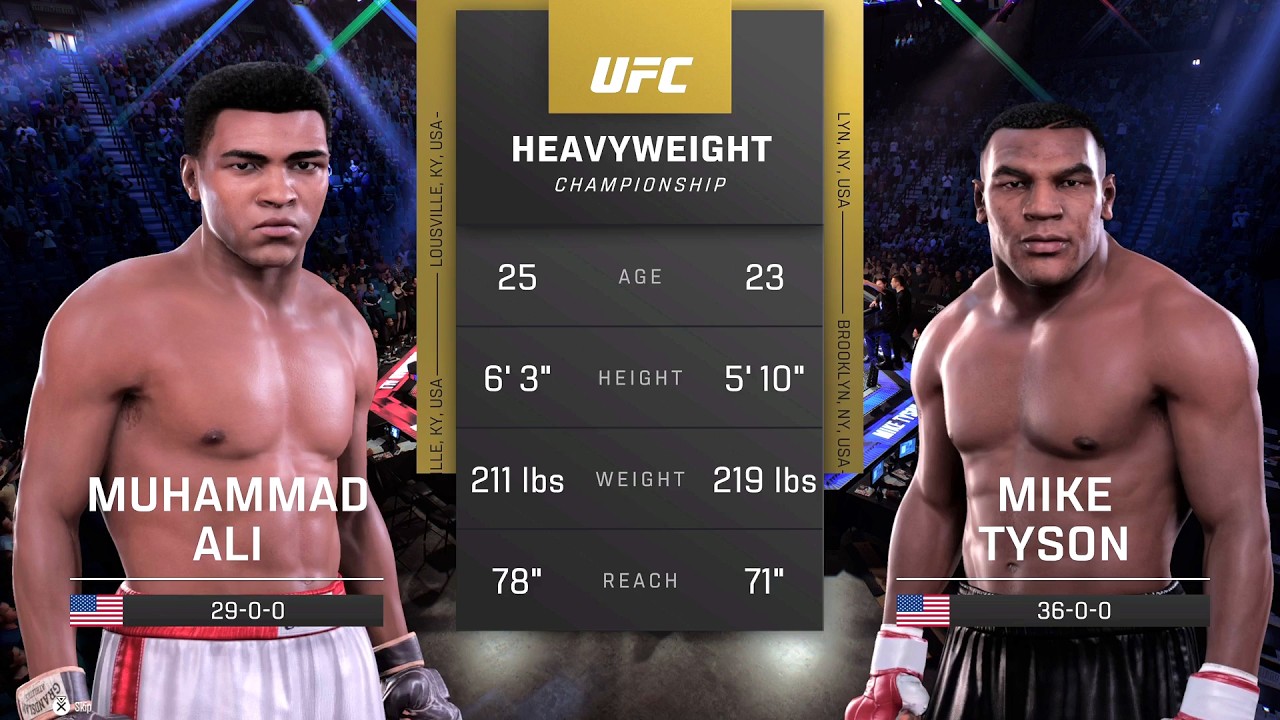 Muhammad Ali vs Mike Tyson Full Fight - UFC Fight Of The Night