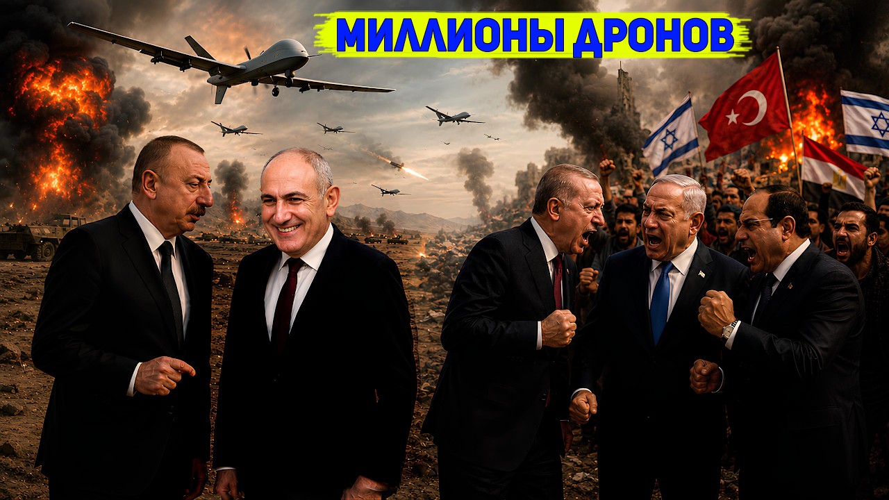 Армения нарастила флот из миллионов ударных дронов! Египет и Турция готовятся к войне с Израилем?