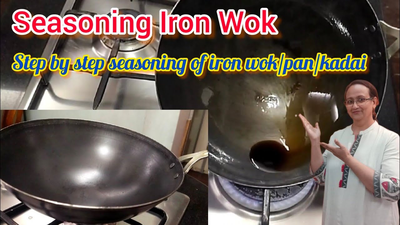 How To Season A Wok (professional method) in Hindi| Seasoning Wok Pan| Step By Step Season New Wok|