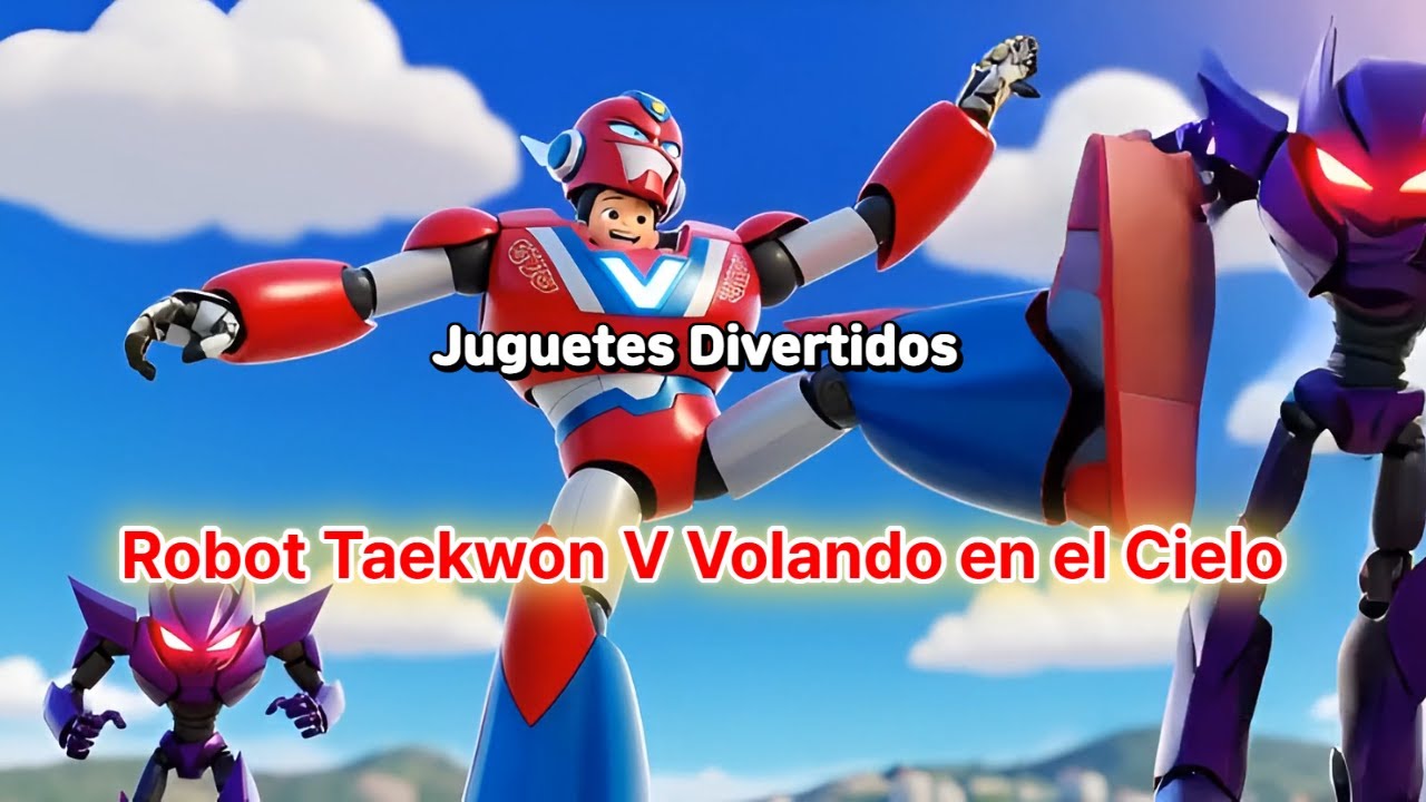 Robot Taekwon V Volando en el Cielo ㅣ Juguetes Divertidos ㅣ Por favor 🔴Suscr&iacute;bete🔴 abajo