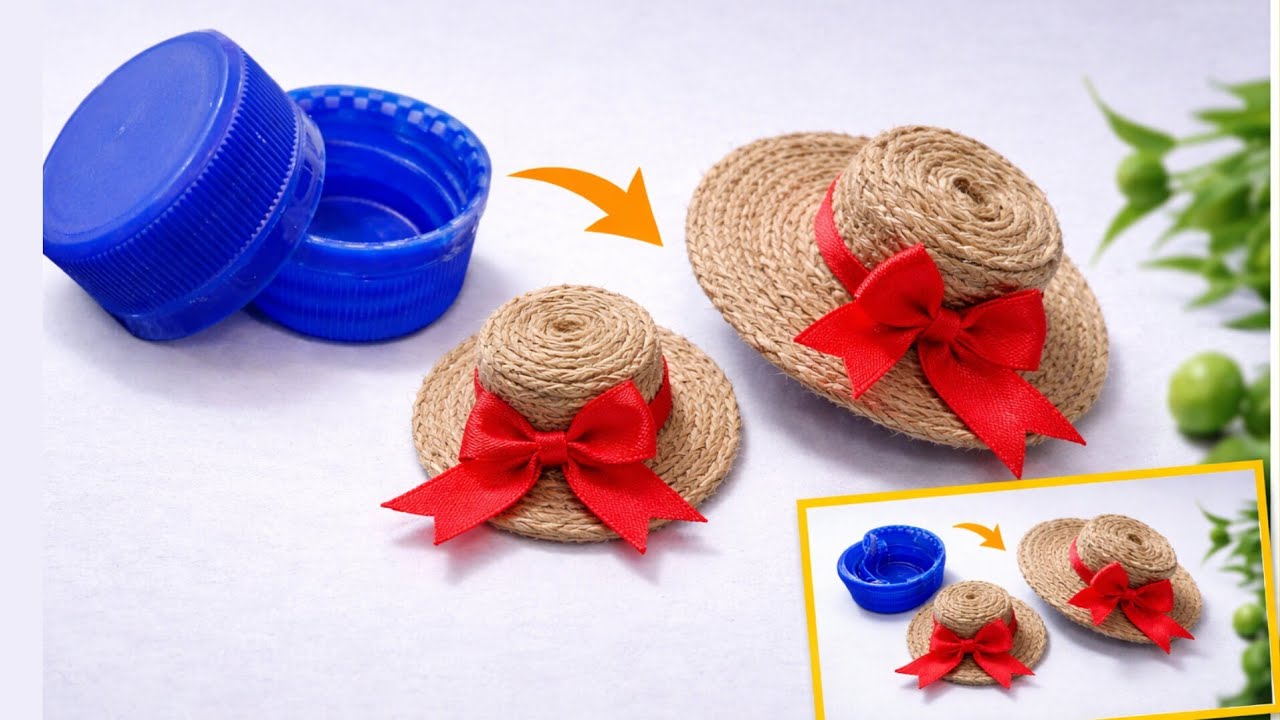 DIY Miniature Doll Hats from Bottle Caps | Easy & Adorable Mini Hat Tutorial