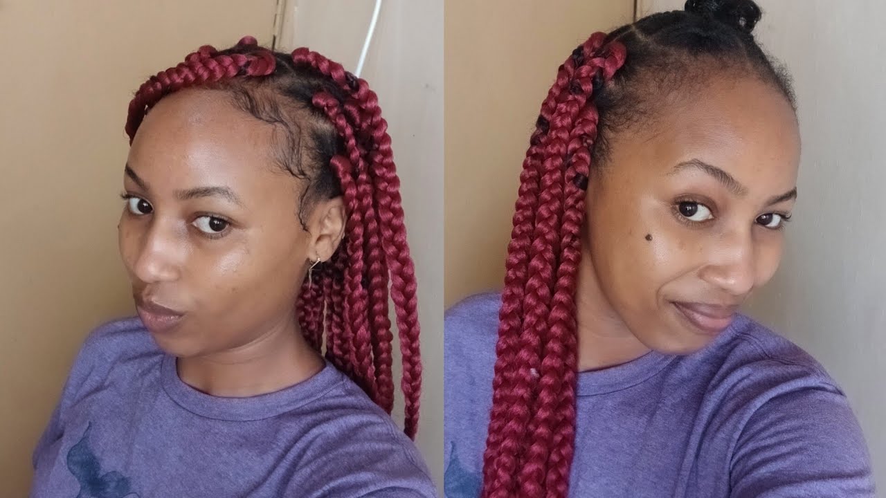 How to do loose box braids by yourself