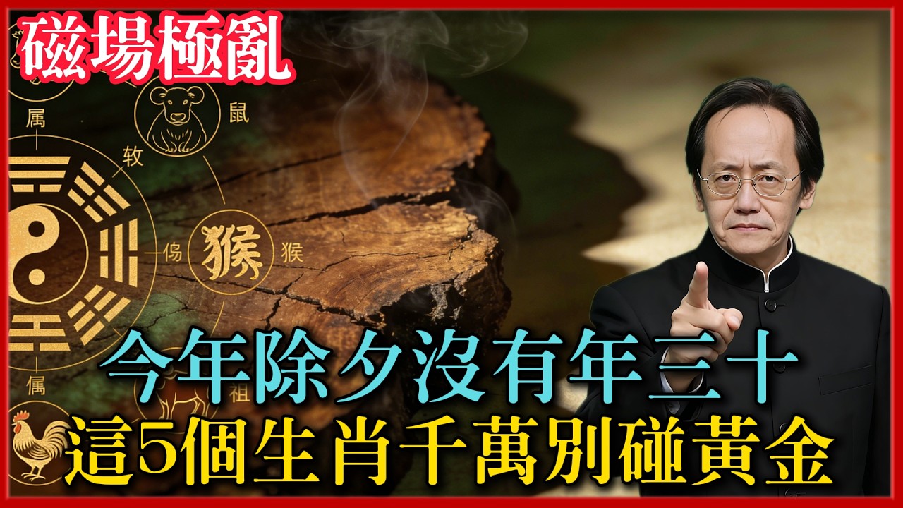 今年除夕沒有年三十，磁場極亂！這5個生肖千萬別碰黃金，否則壓不住運勢，後果很嚴重！#倪海廈 #易經 #黃曆 #命理
