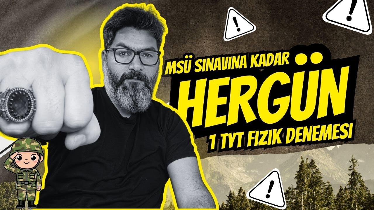 Deneme - 5 MSÜ sınavına kadar TYT Fizik denemeleri çözüyoruz #fizik #msu #tyt