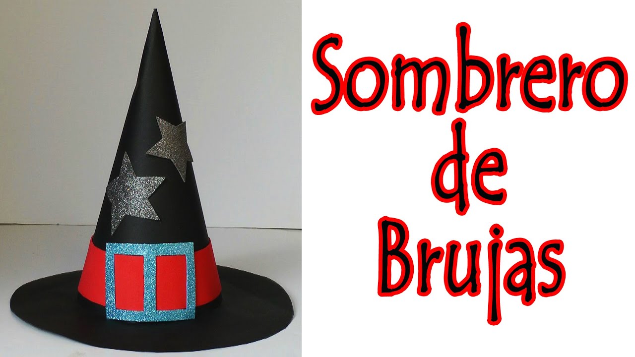 Manualidades para Halloween - Sombrero de bruja - Manualidades para todos