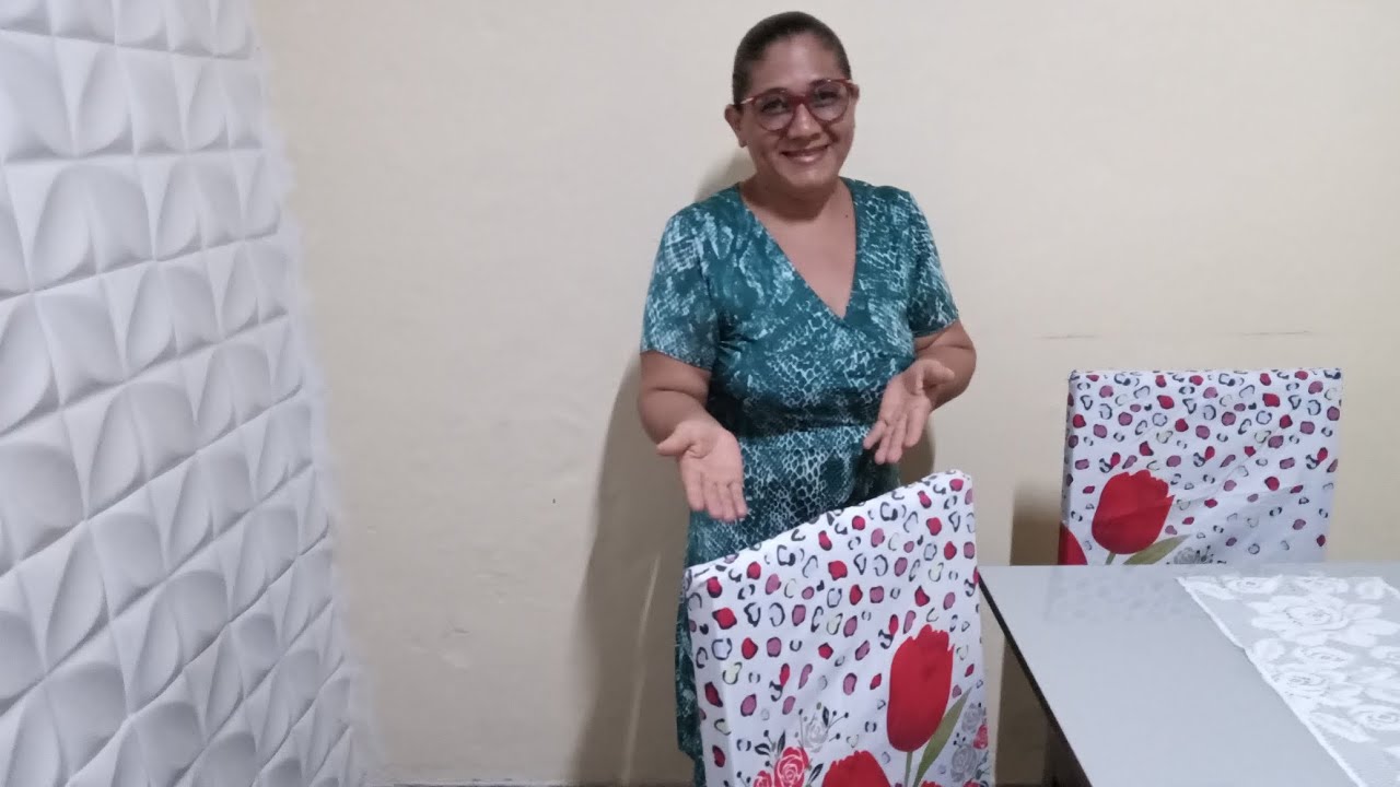 ENSINANDO A FAZER CAPA PARA ENCOSTO DA CADEIRA  VENHA CONFERIR