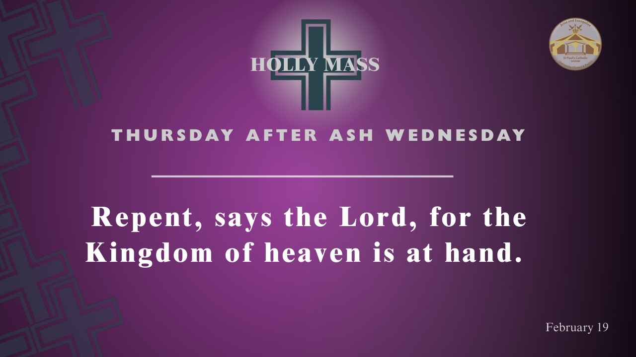 LIVE CATHOLIC 7:00 AM|THURSDAY AFTER ASH WEDNESDAY| February 19