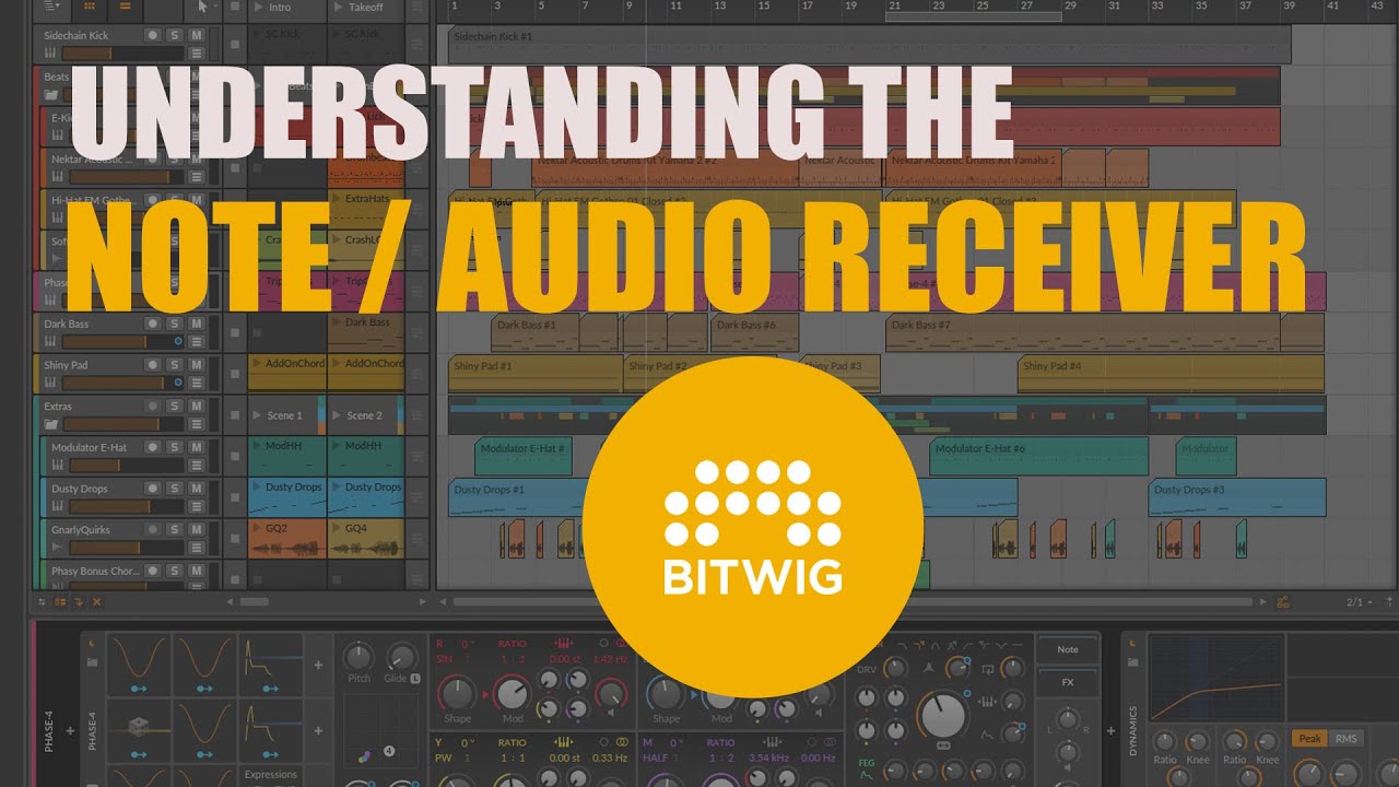 Understanding the Bitwig Note and Audio Receiver Device