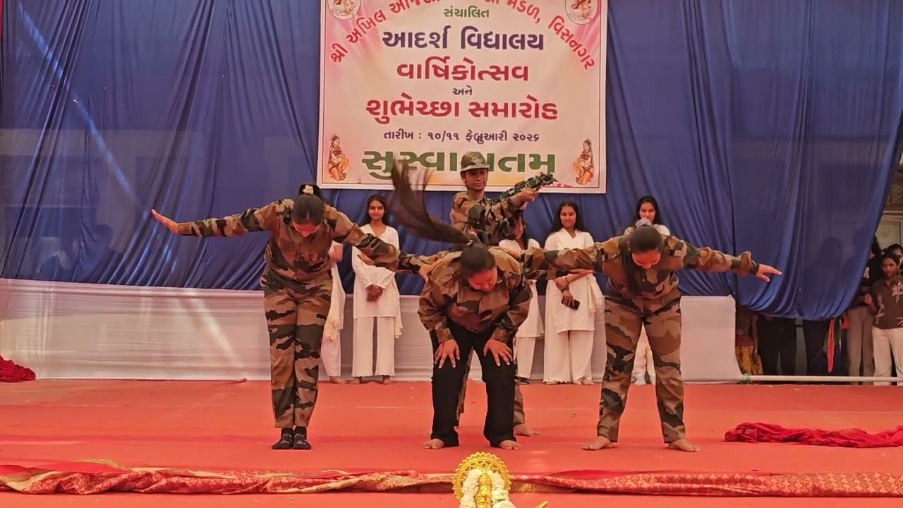 OPRETION SINDOOR DANCE ANNUAL FUNCTION ADARAH VIDHYALAYA VISNAGAR 2026