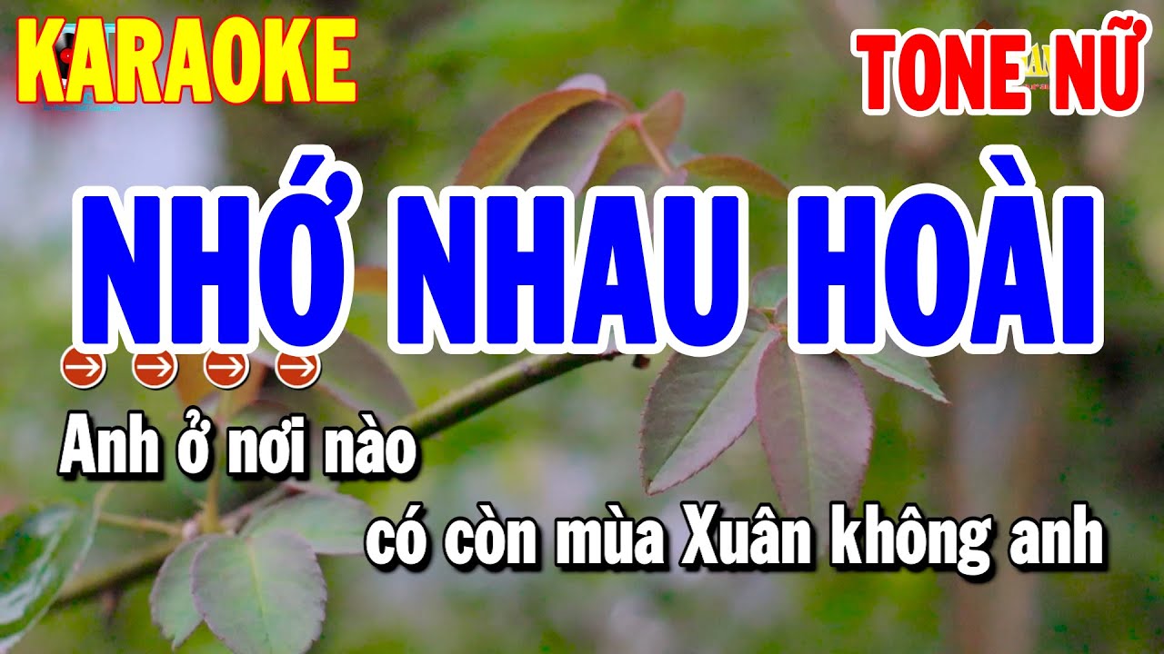 Karaoke Nhớ Nhau Hoài Tone Nữ Nhạc Sống Trữ Tình | Karaoke Thanh Hải