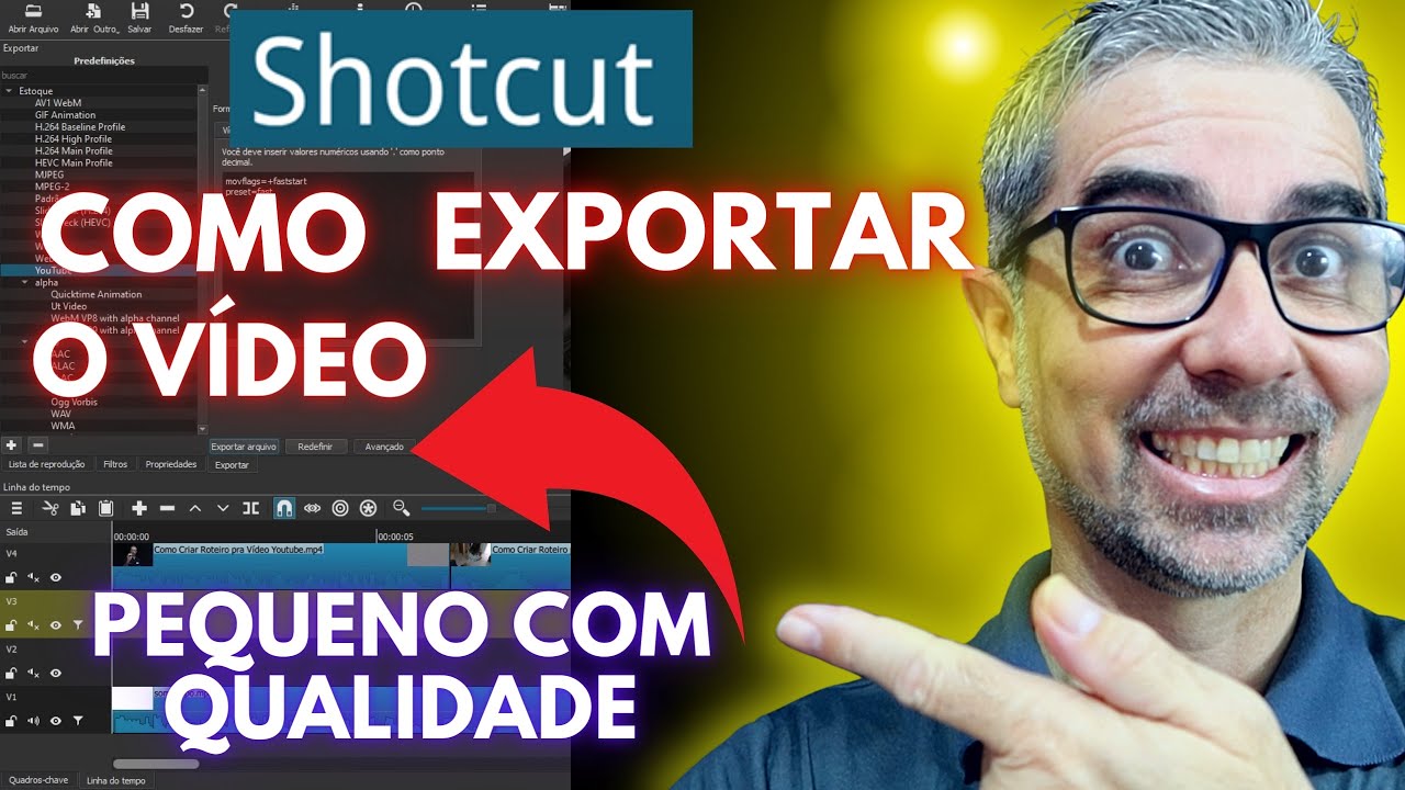 Como Salvar e Exportar Vídeo no Shotcut Com Melhor Qualidade