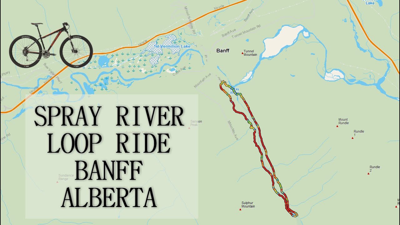 Spray River Loop, Banff Alberta, Real Time Ride