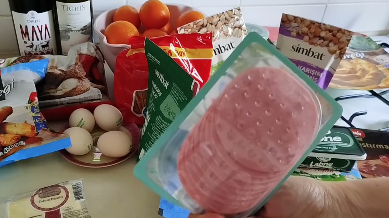 Покупки в магазинах Bim и А-101.