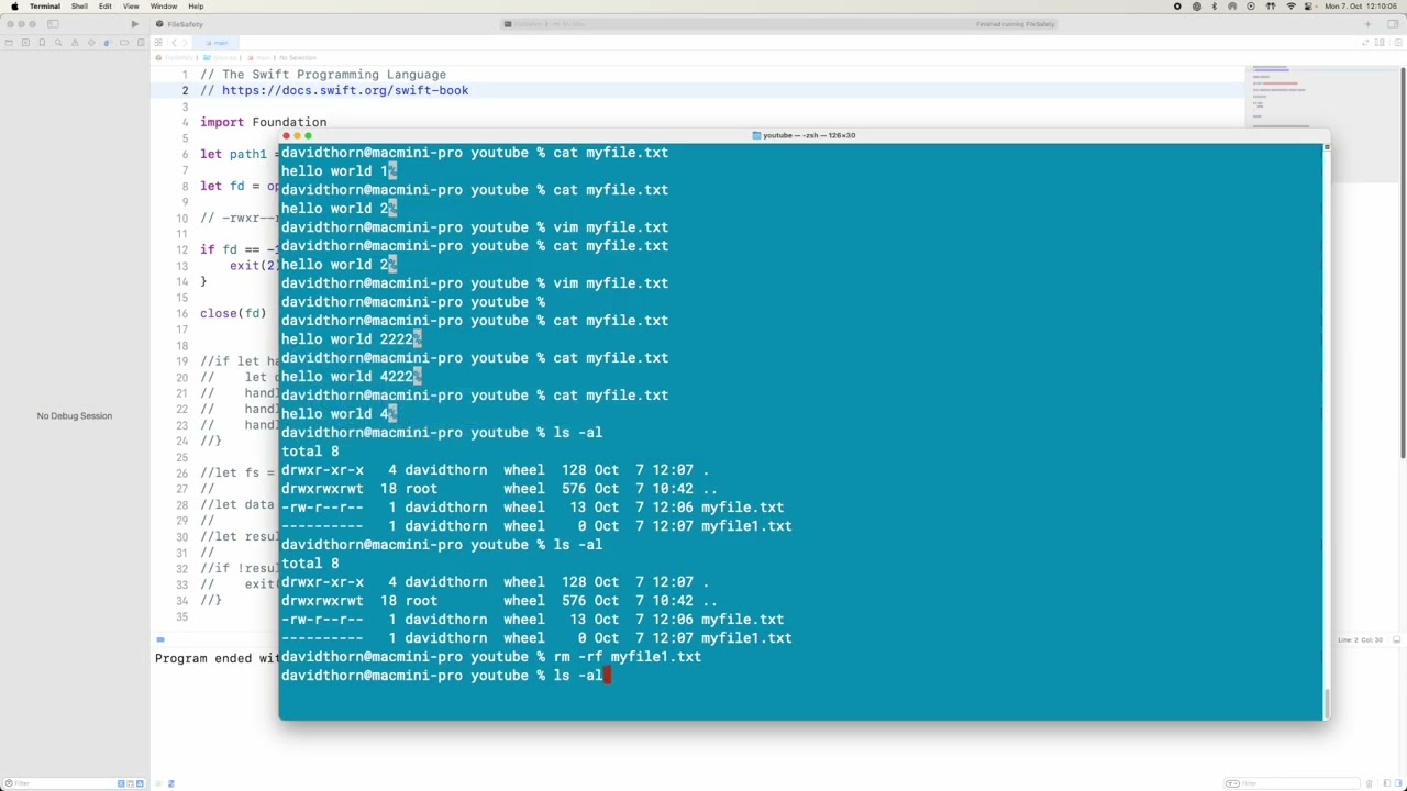 #154 Swift Programming - FileManager Creating Files