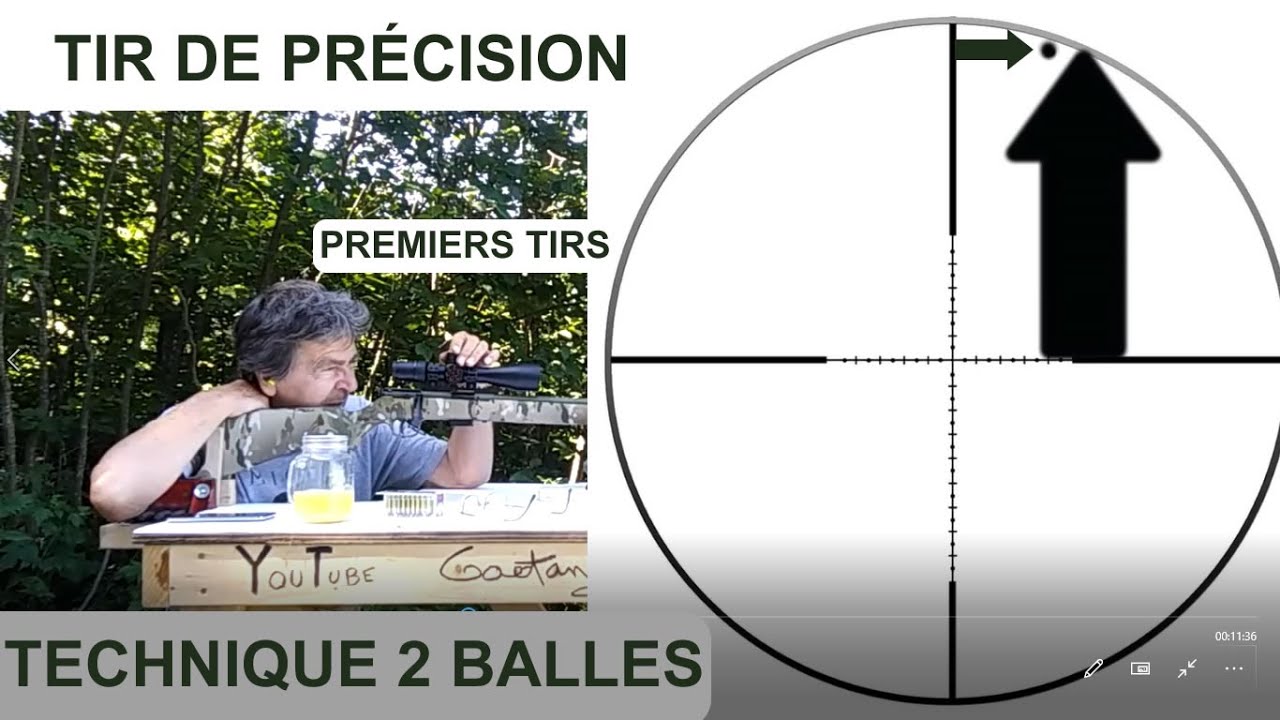 2 balles pour ajuster le télescope (la lunette de visée). #technique #ajustement #telescope