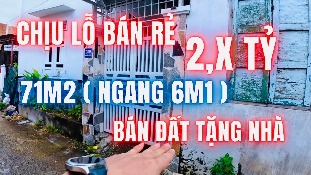 💥Chủ chịu lỗ ! Bán rẻ căn nhà hẻm ô tô gần biển Nha Trang diện tích 71m2 bề ngang lý hơn 6 mét 