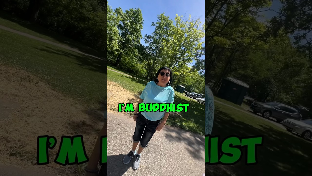 Asking people if they believe in Jesus Christ!