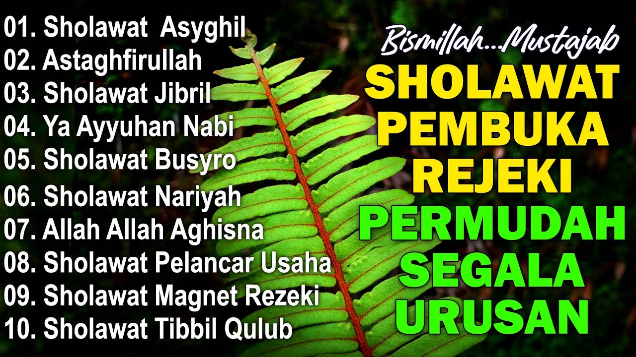 KUMPULAN SHOLAWAT TERBARU 2025 | SHOLAWAT JIBRIL PENARIK REZEKI, BUSYRO | SHOLAWAT TERPOPULER 2025