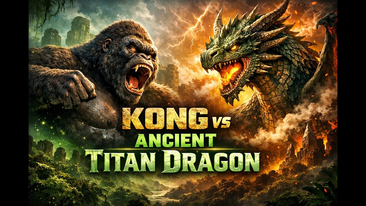 KONG vs ANCIENT TITAN DRAGON – The Lost Titan Battle