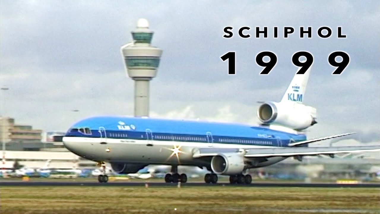 Toen SCHIPHOL nog een spottersplek KAAGBAAN had: 1999 Vliegtuigspotten