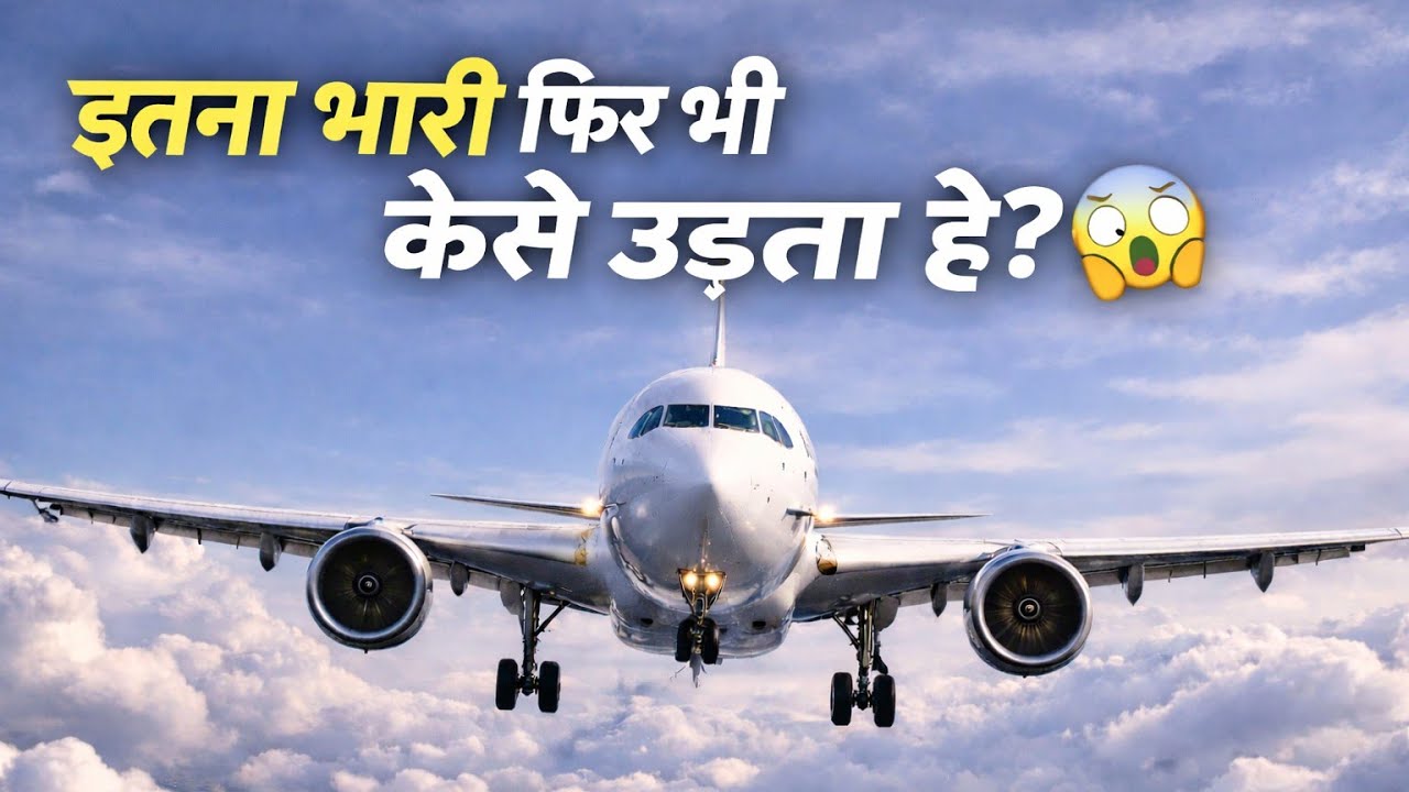 इतना भारी फिर भी कैसे उड़ता है? ✈️ | Aeroplane Flying Science in Hindi (5 मिनट में)