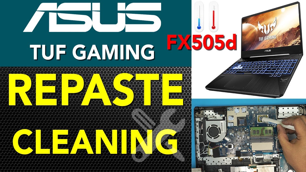How to Repaste and Clean ASUS TUF Gaming Fx505d 💻🧹- Step-by-Step Guide