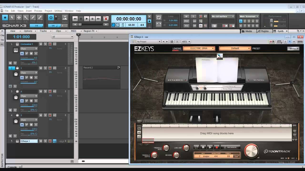 Sonar X3 - O Uso do VSTI e Controlador